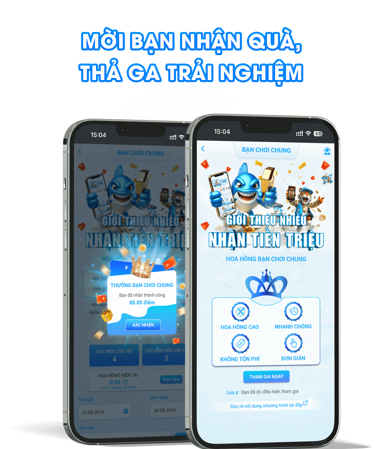 Màn hình h??ng d?n ??ng ky và ??ng nh?p DT68